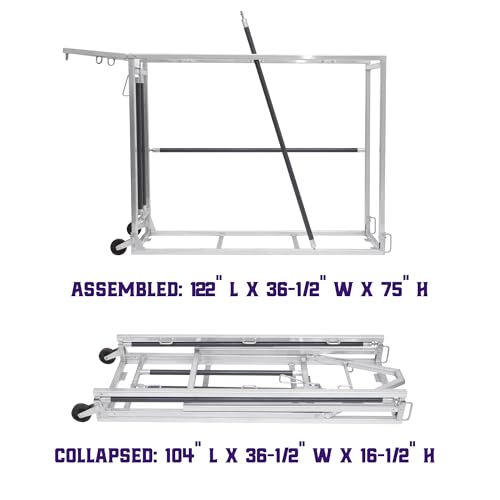 Heavy-Duty Livestock Blocking Cattle Chute with Head Lock, Collapsible, Powder-Coated Frame, Spring-Loaded Rod for Secure Transport & Safe Animal Handling