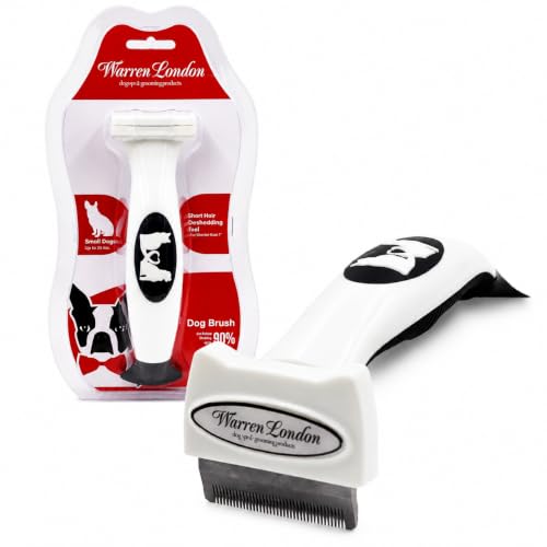 Warren London Deshedding Brush for Small Short Hair Dogs, 1.75 Inch - size: Short Hair | Small
