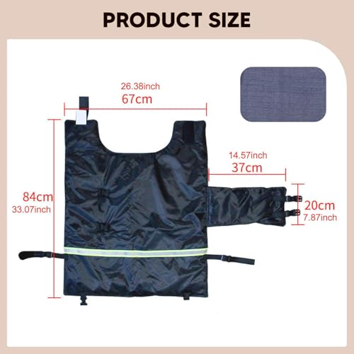 Calf Warm Clothes Blanket Jacket Saver Comfort Oxford Cloth Waterproof Windproof Sturdy Adjustable Suitable for Farmers Cattle Calves Cold Winter, Black Fleece Lining - color: Black fleece lining