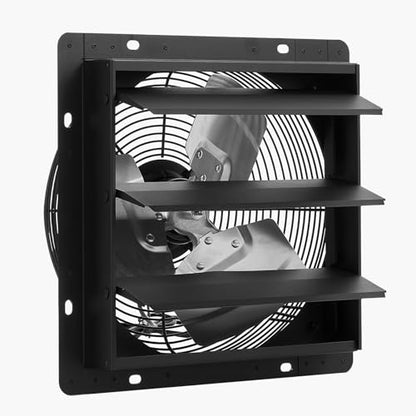 VEVOR 10 inch Exhaust Fan, Wall Mounted Attic Fan with Variable Speed, Temperature & Humidity Controller, 1000 CFM, Automatic Shutter - size: 10 Inch