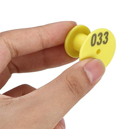 Livestock Round Number Ear Tag for Pig Sheep Cattle - for Farm Management