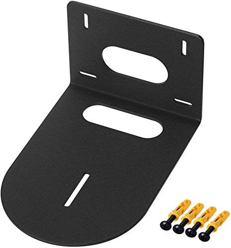 Camera Wall Mount Bracket, Universal Security Camera Mounting Holder, Small Universal Wall Mounting Bracket for Hanging Small Select Surveillance Cameras or Speaker, Black Color
