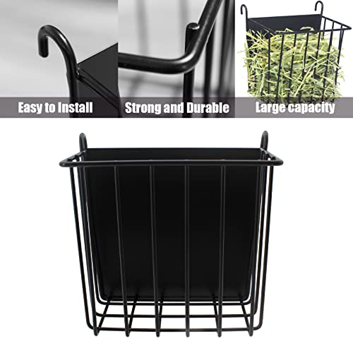 DEVIER Metal Rabbit Hay Feeder, Heavy-Duty, 6.9x4.7x6.6 in, for Multiple Pets