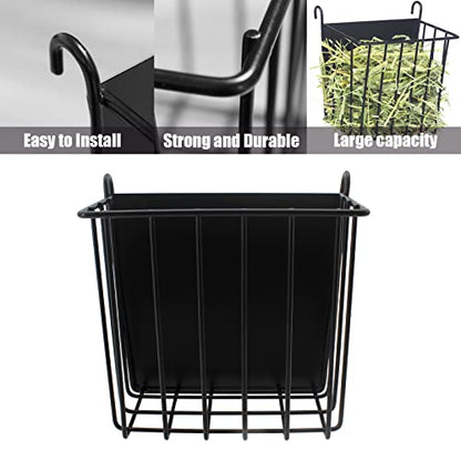 DEVIER Metal Rabbit Hay Feeder, Heavy-Duty, 6.9x4.7x6.6 in, for Multiple Pets