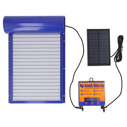 Automatic Chicken Coop Door Opener, Solar Powered Automatic Chicken Coop Door Daily Programmable Timer Control Chicken Coops Door for Chicken, Duck, Goose