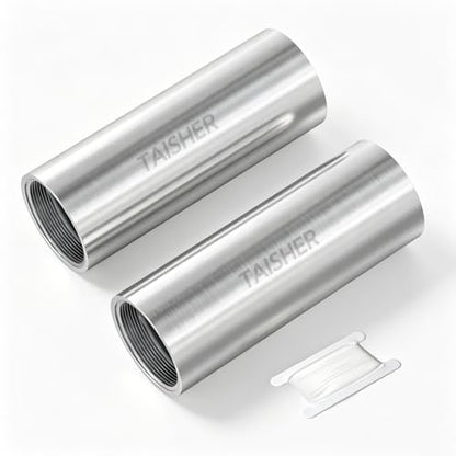 TAISHER 2PCS Stainless Steel Pipe Fittings, 1" NPT Female x 1" NPT Female Threaded, 4" Length Thickened Nipple Cast Pipe - size: 1" FNPT 2Pcs