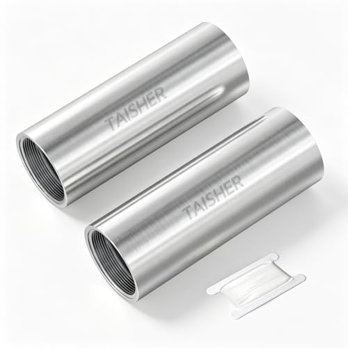 TAISHER 2PCS Stainless Steel Pipe Fittings, 1" NPT Female x 1" NPT Female Threaded, 4" Length Thickened Nipple Cast Pipe - size: 1" FNPT 2Pcs