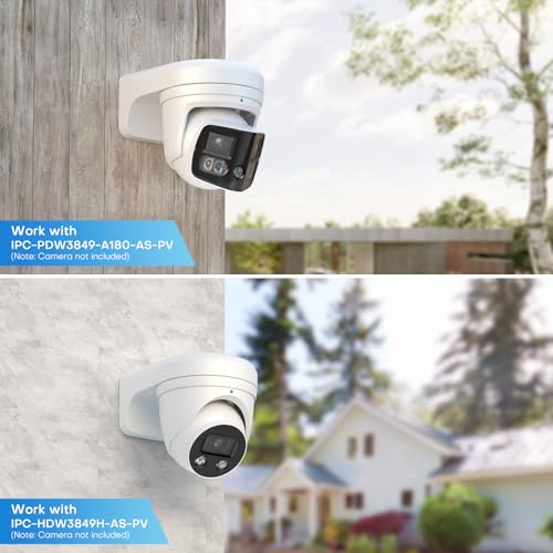 VALUCAM203W Waterproof Aluminum Wall Mount Bracket for Dome Turret Camera Turret Camera VC-EDI04EG1-IA IPC-HDBW2441E-S IPC-HDBW2841R-ZS IPC-HDBW2449E-S-IL IPC-HDW2841TM-S IPC-HDW2841T-S IPC-EB5541-AS