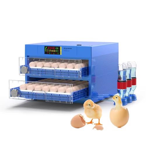 Eggs Incubator for Hatching Eggs, Automatic Egg Turning and Humidity Control, Automatic Water Adding, Egg Candler, Poultry Egg Incubators for Chicken Duck Goose Pigeon Quail (Blue, 128 Eggs) - size: 128 Eggs