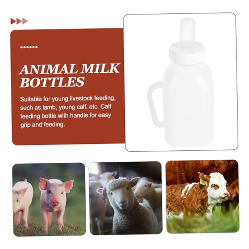 ORFOFE Bottles for Nursing Milk Livestock Milk Bottle Animal Feeding Milk Bottles for Lambs Pet Feeding Container Farm Use