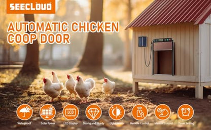 Automatic Chicken Coop Door, Solar Powered Chicken Door Opener