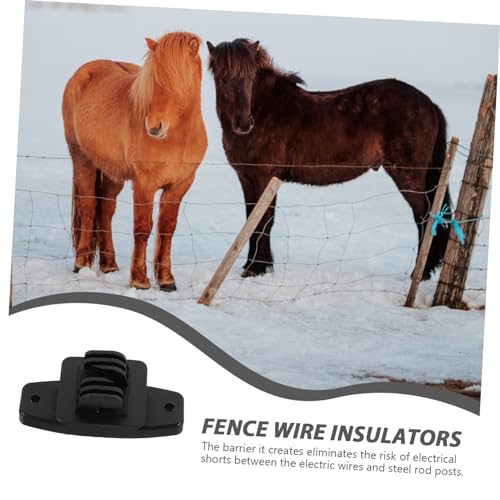 50pcs Fence Insulators Livestock Wire Insulators Easy to Install Accessories for Farming Prevents Electrical Circuits for Pets and Wildlife
