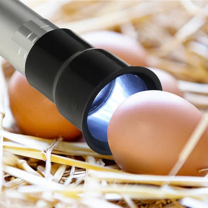 Garneck Egg Detector Lamp Portable Egg Incubator Light for Quail and Chicken Eggs for Candling and Incubation Monitoring High Brightness Easy to Use Design