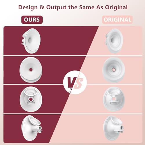 1PC 21mm Double-Sealed Flange Compatible with Momcozy Upgraded Mobile Flow | Upgraded M9, M9 24mm Flange, BPA Free Silicone, Soft Touch, Wide Opening Angel - size: 1pcs Flange-21mm