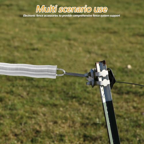 Abaodam Stainless Steel Livestock Fence Spring Electric Fence Gate Handle Replacement Accessory Kit for Farm Electric Fencing