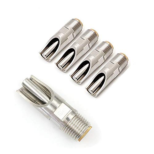 Lavandi 5pcs 1/2" NPT Stainless Steel Livestock Pig Drinking Water Equipment Faucet Automatic Pig Nipple Drinker for Sows Piglets Drinking(5pcs)
