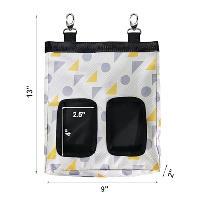 Guinea Pig Hay Feeder, Hanging Rabbit Hay Feeder Bag for Guinea Pigs Bunnies Chinchillas. Triangle - color: Triangle