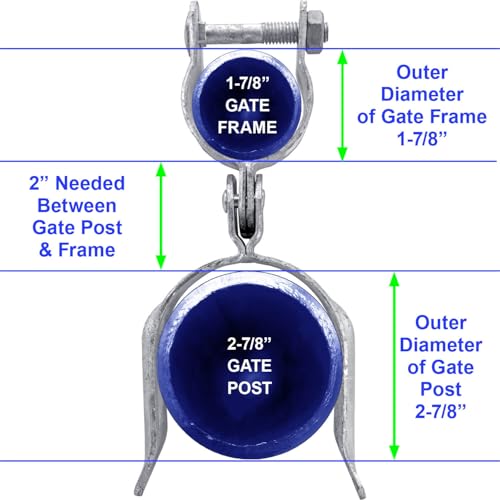 Heavy Duty Fork Latch (Bolt in) 1-7/8" x 2-7/8" Galvanized Pressed Steel - CASE Qty 25 - size: 1-7/8" x 2-7/8" - Case