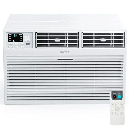 ROVSUN 10000 BTU Through the Wall Air Conditioner with Remote Control, 3-in-1 Wall AC Unit, Dehumidifier & Fan with Timer for Bedroom, Living Room, Apartment, Dorm up to 450 Square Feet, 115V/60Hz - style: 10000 BTU-Cool only