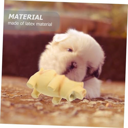 Latex Pig Dog Chew for Puppies Dogs Interactive Molar Teething Indoor Cage Use Safe Squeaky Pet Plaything for Exercise and Bite Resistance