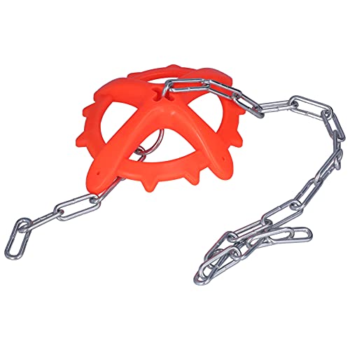 Mingzhe Adjustable Chain Iron Toy for Farm Anti Rust Bite Plastic Hightemperature Pressed 7.1x5.8in for Animal Welfare
