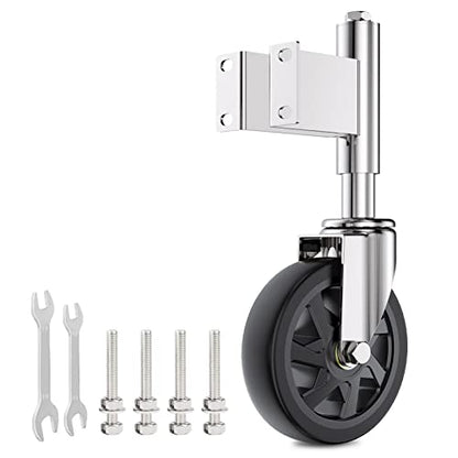 Spring Loaded Gate Casters 6” Heavy Duty Gate Caster Wheels with Hardware 600 Lbs Load Capacity - style: 6 Inch