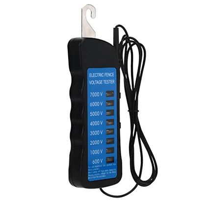 Electric Fence Voltage Tester Digital Fence Tester Voltage Meter 7000V Fault Finder with 8PCS Light for Farm