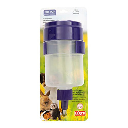 Lixit® Lever Valve Top Fill No Drip Water Bottles for Rabbits, Chinchillas, Ferrets, Guinea Pigs and Adult Rats (Purple (Pack of 1), 16 Ounce) - color: Purple (Pack of 1), size: 16 Ounce