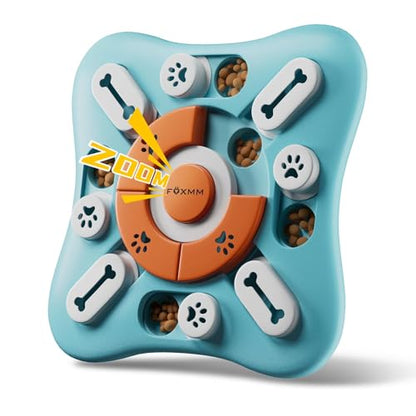 FOXMM Interactive Dog Treat Puzzle Toys for IQ Training & Mental Stimulating,Fun Slow Feeder,Large Medium Small Dogs Enrichment Toys with Squeak Design,Ideal Gifts for Puppies,Cats,Dogs - style: S-Level 2