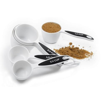 Norpro Grip-Ez Measuring Cup Set Of 6 New Bpa Free Plastic Comfortable Grip, White