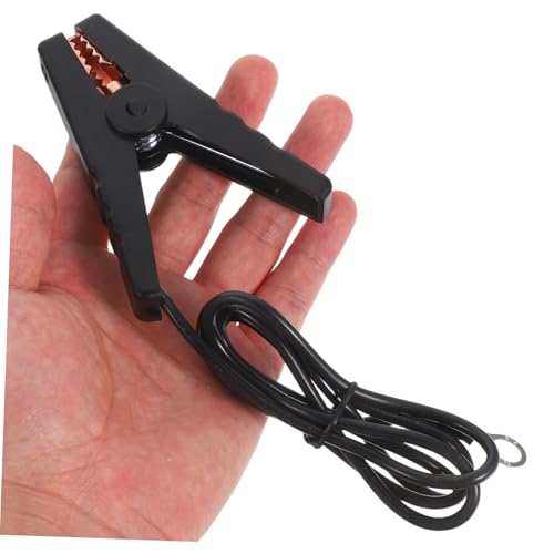 Sosoport 2pcs Electric Fence Jump Cable Kit Solar Fence Charger Wire Clips for Farm Garden Fencing System