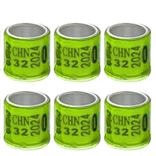 50 Pieces Pigeon Leg Rings Bird Aluminum Identification Clips Numbered Training Bands Reusable Suitable for Pigeon Flock