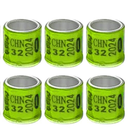 50 Pieces Pigeon Leg Rings Bird Aluminum Identification Clips Numbered Training Bands Reusable Suitable for Pigeon Flock