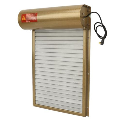 Automatic Chicken Coop Door, Solar Powered Chicken Door Opener with Timer LED Display for Duck Goose Poultry Safety (Gold) - color: Gold