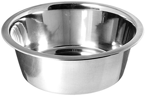 Loving Pets Standard Stainless Dish, Dog Bowl, 2-Quart - color: Stainless, size: 2 Quarts
