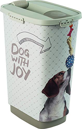 Rotho, Cody, Animal Feed Container 50 l, Plastic (PP) BPA-Free, Sample, 50l (39,7 x 29,6 x 58,5 cm)
