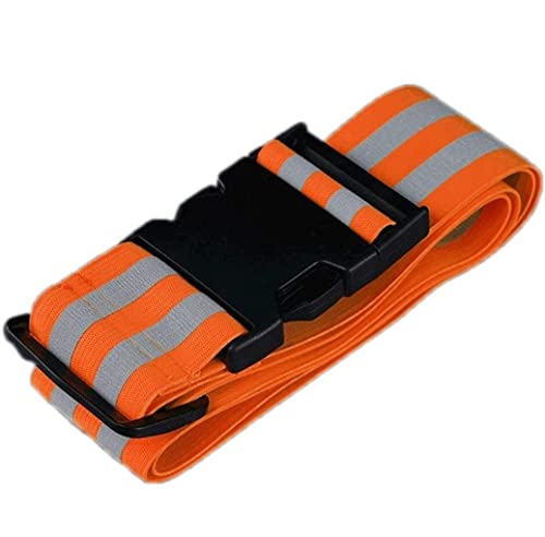 Reflective Reflective Vest Belt Leggings for Cycling with Bicycle Drawstrings Vest(E) - color: E