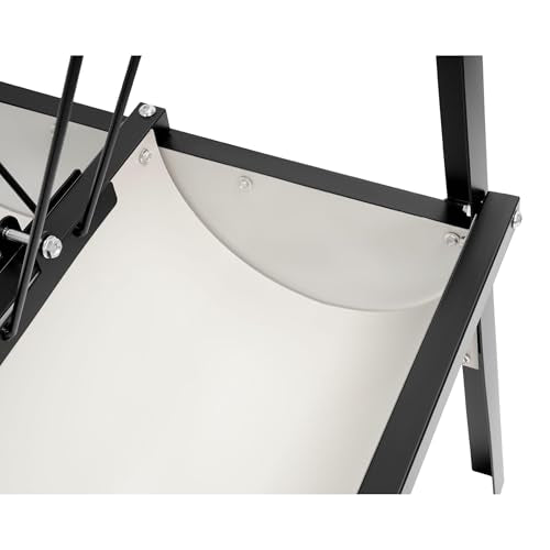 Pasture Hay Feeder 2 in 1 55 Gallon Livestock Feed Trough with 22 | Gallon Feed Pan Hay Grain Livestock Feeder for Sheep, Calf, Cow and Horse - color: Black