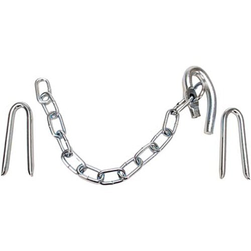 Gallagher Standard Gate Latch | One-Handed Livestock Fence Gate Latch with Chain and Staples | Non-Electric Farm and Pasture Gate Hardware