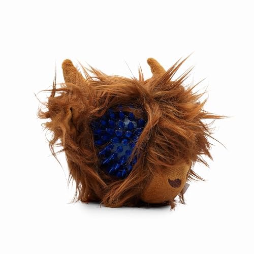 Flourish Pets 2 in 1 Multi-Layer Chew Toy for Active Dogs | Non-Toxic BPA Free Double Stitched Soft Fabric Exterior Dog Toys | Long-Lasting Dog Plush Toys - Hightland Cow 3.5" - color: Hightland Cow, size: 1 Pack
