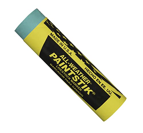 All-Weather 61026 Paintstik Livestock Marker, 1" Diameter x 4" Length, Green (Pack of 12) - color: Green, size: 1" x 4" (Pack of 12)