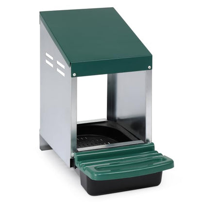 Chicken Nesting Box, Single Compartment Wall Mount Brooder Box with Pull-Out Cleanable Tray, Perch & Easy Egg Collection, 1-Hole Hen Roosting Nest, Green