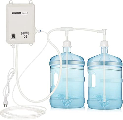 TDRSUPER Bottle Water Dispenser Pump System, 20ft 110V AC US Plug High Flow Bottled Water Dispensering with Dual Inlet for Home Kitchen Coffee Tea Machines Water Dispenser Ice-Maker Refrigerator - style: Dual Inlet