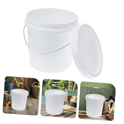 Airtight Food Grade Storage Bucket Thickened Plastic Container with Lid for Pet Food Livestock Feed Water and More Multi Use Sealed Bucket for Home and Outdoor