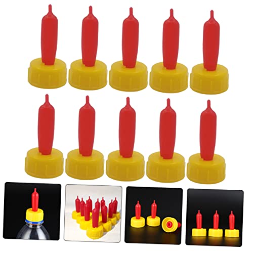 Toyvian 12pcs Lamb Feeding Bottle Nipples Soft Rubber Pacifier Animal Nursing Bottles Nipples Bite Resistant Replacement for Piglet Sheep Calf Newborn Livestock