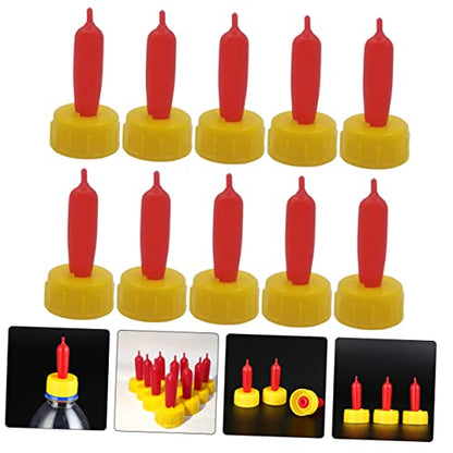 Toyvian 12pcs Lamb Feeding Bottle Nipples Soft Rubber Pacifier Animal Nursing Bottles Nipples Bite Resistant Replacement for Piglet Sheep Calf Newborn Livestock