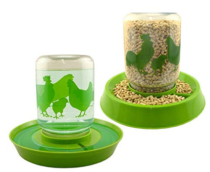 Lixit® Feeder or Waterer for Chickens and Other Wildlife - Made in USA (2 Quart - Pack of 2) - size: 64 oz (Pack of 2)