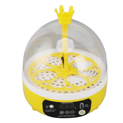 4 Eggs Mini Automatic Incubator, 7W Temperature Humidity Control Poultry Incubator Household Egg Turner for Chicken Duck or Other Eggs - size: Auto Turning