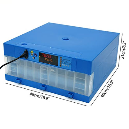 Fully Automatic Incubator for Hatching Eggs, 24-72PCS Egg Incubators with 360° Automatic Egg Turning and Humidity Control, Digital Display, for Hatching Chickens, Ducks, Quail, Goose Eggs