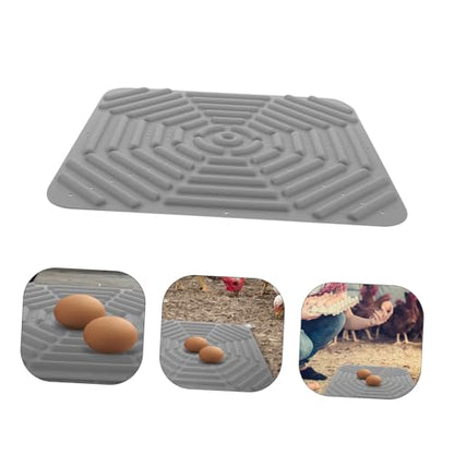 Toyvian Chicken Nesting Box Pad Washable Silicone Mat for Hen House and Nesting Liners for Chickens Fits Easy to Clean Comfortable Bedding for Laying Eggs